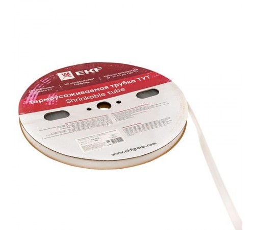 Термоусаживаемая трубка ТУТ 10/5 прозрачная рулон PROxima  tut-10-tr  EKF