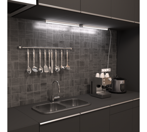 Светильник светодиодный линейный матовый TL 10W 6500K 561х22х37,760лм, 1/25  130511310  Gauss