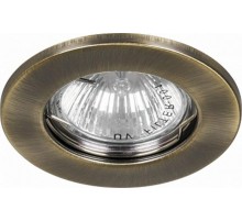 Светильник точечный встраиваемый под лампу DL10/DL3201 MR16 50W G5.3 античное золото/GAB  15206  FERON