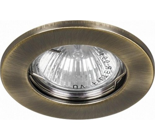 Светильник точечный встраиваемый под лампу DL10/DL3201 MR16 50W G5.3 античное золото/GAB  15206  FERON