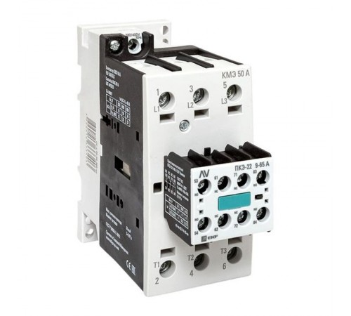 Комплект КМЭ 50А 400В АС с дополнительными контактами 2НО+2НЗ EKF AVERES  ctr-s-50-00-400-av-22  EKF