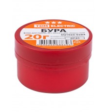 Флюс для пайки, БУРА, 20 г, банка, серия "Алмаз"  SQ1025-0384  TDM