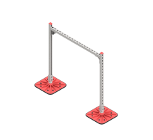 Опорная конструкция для гор. прямоуг. воздуховодов  TECHNORAPTOR FOOT 1000х1000  KM-TR-F-SSHRAD-1000-1000  КМ - профиль