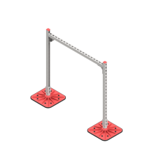 Опорная конструкция для гор. прямоуг. воздуховодов  TECHNORAPTOR FOOT 1000х1000  KM-TR-F-SSHRAD-1000-1000  КМ - профиль