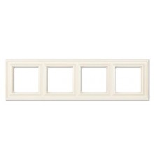 Рамка 4-поста; термопласт; слоновая кость; Eco Deco  EPD484  Jung