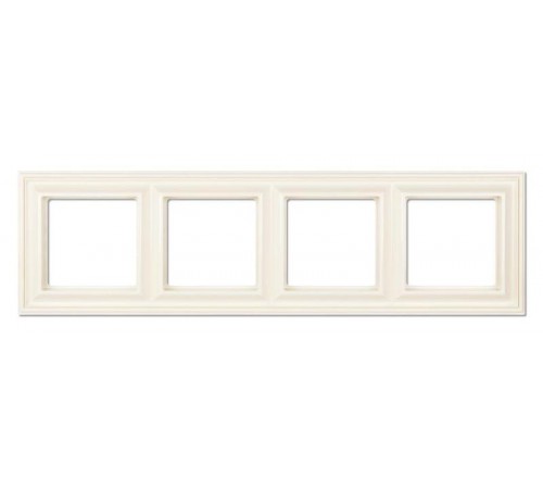 Рамка 4-поста; термопласт; слоновая кость; Eco Deco  EPD484  Jung