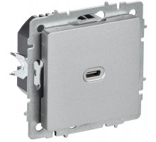 BRITE Роз. USB C 65Вт высокоскор. зар. РЮ12-1-БрА алюм.  BR-U13-065-K47  IEK