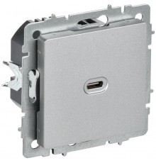 BRITE Роз. USB C 65Вт высокоскор. зар. РЮ12-1-БрА алюм.  BR-U13-065-K47  IEK