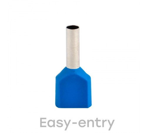 Наконечник штыревой втулочный изолированный НШвИ(2) 2,5-10 (50шт.) EKF PROxima  nhvi2-2.5-10  EKF