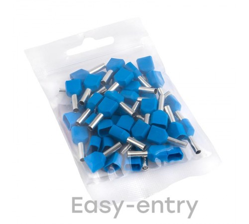 Наконечник штыревой втулочный изолированный НШвИ(2) 2,5-10 (50шт.) EKF PROxima  nhvi2-2.5-10  EKF