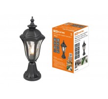 Светильник садово-парковый "Вена" 60 Вт, стойка, алюм., прозрачное/черный, Е27  SQ0330-0206  TDM