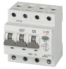 АВДТ 6кА  PRO D326E4C25A300 АД-32 электронное 3P+N C25 300мА тип A   Б0059213  ЭРА