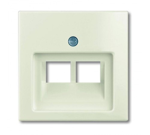 ABB Basic 55 Сл. кость Накладка 2-ой ТЛФ/комп розетки наклонной  1753-0-0097   2CKA001753A0097  ABB