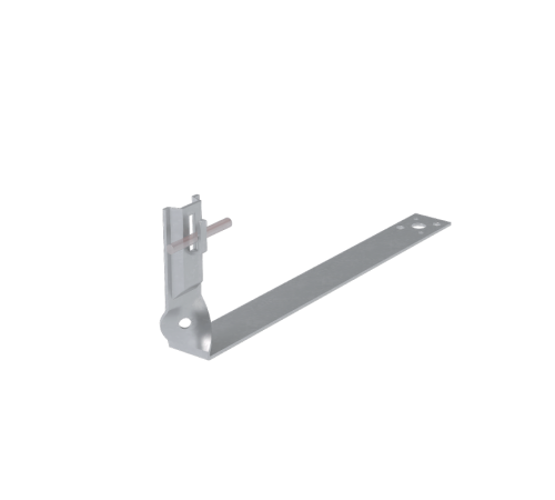 Черепичный держатель регулируемый зажимной скрученный для прутка D6-8 мм L430 мм H100 мм ZN  CDZS-L430-D6-8 ZN  КМ - профиль