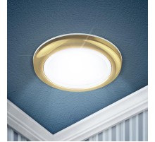 Светильник точечный встраиваемый под лампу WR1 50Вт MR16 золото влагозащищенный  C0043846  ЭРА