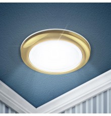 Светильник точечный встраиваемый под лампу WR1 50Вт MR16 золото влагозащищенный  C0043846  ЭРА