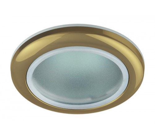 Светильник точечный встраиваемый под лампу WR1 50Вт MR16 золото влагозащищенный  C0043846  ЭРА