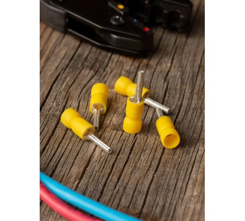 Наконечник штыревой круглый изолированный НШКИ 2.5-6.0 (уп 5шт) EKF PROxima  nshki-2.5-6.0r  EKF