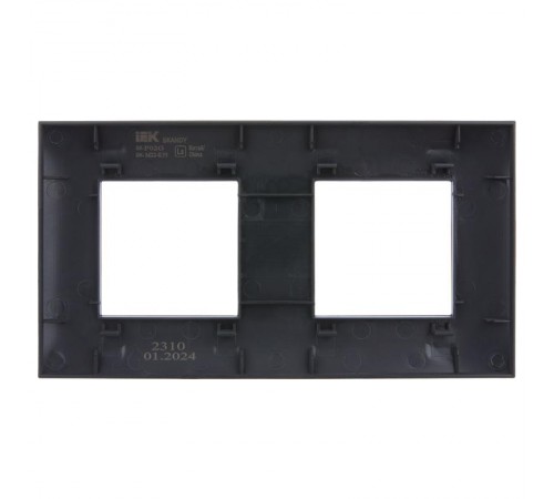 SKANDY Рамка 2-местная SK-F02G графит  SK-M22-K53  IEK