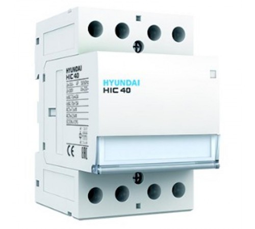 Контактор модульный магнитный HIC40 40NS Х230Х 40А 28 кВт AC1/400VAC 4NO 50Hz 230V  13.01.02.000018  HYUNDAI