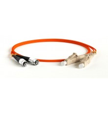 FC-D2-62-FC/PR-LC/PR-H-0.5M-LSZH-OR Патч-корд волоконно-оптический (шнур) MM 62.5/125, FC-LC, 2.0 мм, duplex, LSZH, 0.5 м  378159  Hyperline