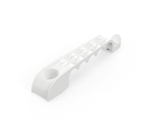 Держатель труб для прямого монтажа односторонний на 5 мест в гофроящике белый d16 (250шт/кор) Промрукав  PR13.03279  Промрукав