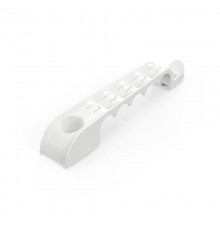 Держатель труб для прямого монтажа односторонний на 5 мест белый d16 (30шт/210шт уп/кор) Промрукав  PR13.03276  Промрукав