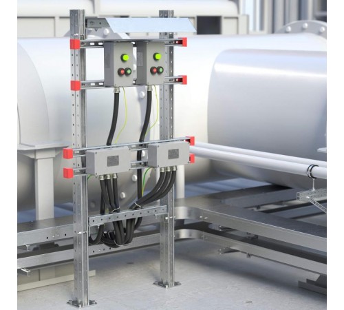 Рама монтажная, горячеоцинкованная , высота 2000 мм, ширина 800мм  EX-FR2008  DKC