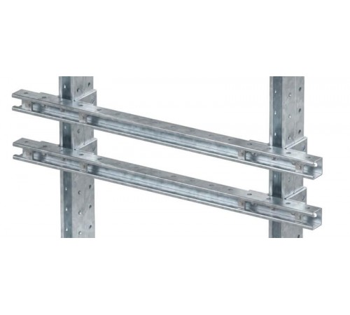 Комплект монтажных профилей на раму для крепления 1 оболочки с видом защиты Ex d, горячеоцинкованный, длина 800мм  EX-FPR08U  DKC