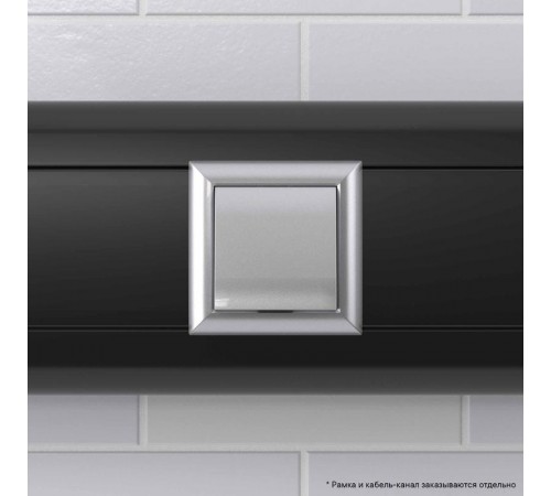 Вывод кабеля модульный "Avanti", "Закаленная сталь", 2 модуля  4404982  DKC