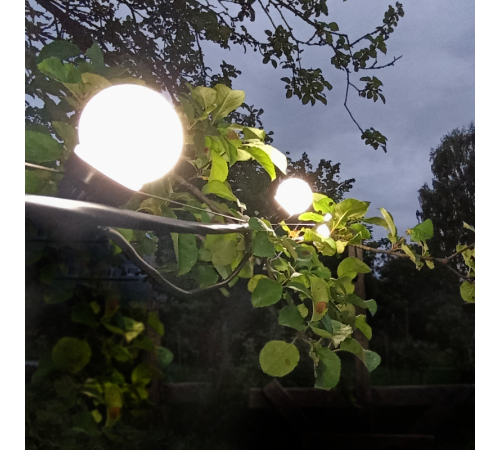 Гирлянда светодиодная "Белт Лайт" серия Holiday, 10 ламп, 7,7 м, IP44, белый, 1/6  HL062  Gauss