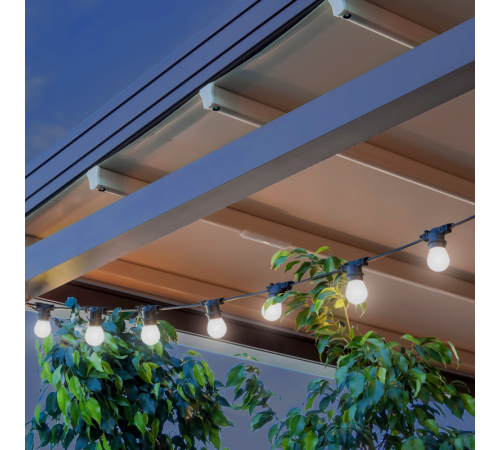 Гирлянда светодиодная "Белт Лайт" серия Holiday, 10 ламп, 7,7 м, IP44, белый, 1/6  HL062  Gauss