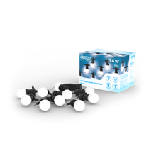 Гирлянда светодиодная "Белт Лайт" серия Holiday, 10 ламп, 7,7 м, IP44, белый, 1/6  HL062  Gauss