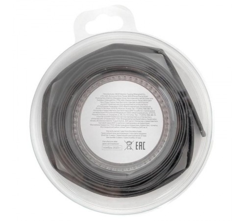 Термоусаживаемая трубка ТУТ нг 8/4 черная ролик 2 м tut-8-b-bEKF