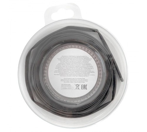 Термоусаживаемая трубка ТУТ нг 8/4 черная ролик 2 м tut-8-b-bEKF