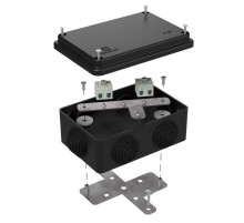 Коробка огнестойкая для о/п 40-0340-FR2.5-4 Е15-Е120 RAL9005 120х80х50 (20 шт/кор) черная  40-0340-9005-FR2.5-4  Промрукав