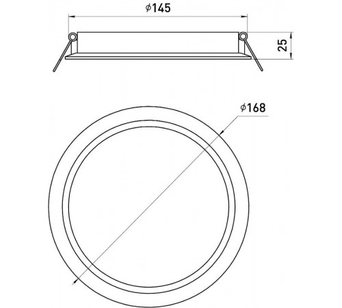 Светильник светодиодный встраиваемый LED 17-15-3K круглый 15Вт 3000К  Б0057422  ЭРА