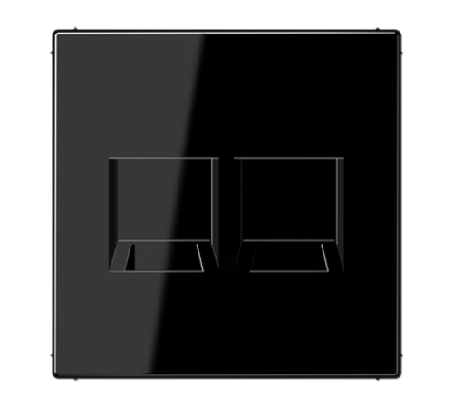 Плата (фиксация защёлкиванием) для двух модулей; термопласт; черный  LS1969-25WESW  Jung