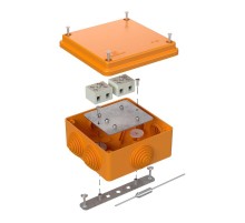 Коробка огнестойкая для о/п 40-0300-FR6.0-4-П Е15-Е120 с термо/предохранителем 100х100х50 IP55  4p, 6.0 мм.кв. 40-0300-FR6.0-4-П  Промрукав