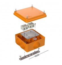 Коробка огнестойкая для о/п 40-0300-FR6.0-4-П Е15-Е120 с термо/предохранителем 100х100х50 IP55  4p, 6.0 мм.кв. 40-0300-FR6.0-4-П  Промрукав