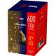 Светодиодная новогодняя гирлянда ERAPS-SP1 сеть 3 м тёплый белый свет 600 LED  Б0051893  ЭРА