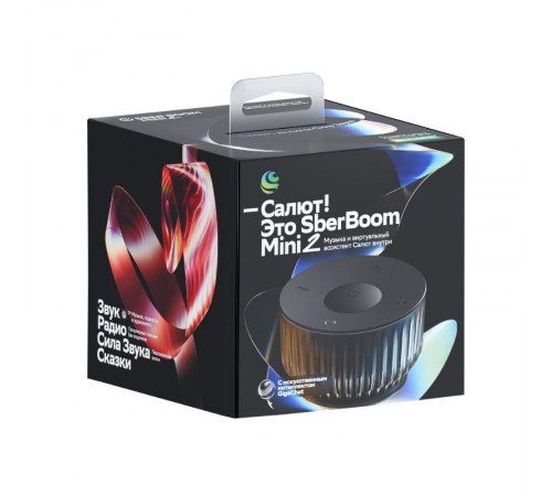 Умная колонка SberBoom Mini 2, квантовый чёрный  SBDV-00250A  Sber