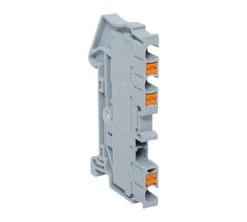Клеммная колодка пружинная 2,5 Push-in 3 вывода серая PIT-2,5-3  EKF