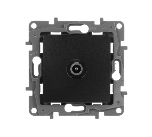 Etika Антрацит Розетка TV оконечная  672665  Legrand