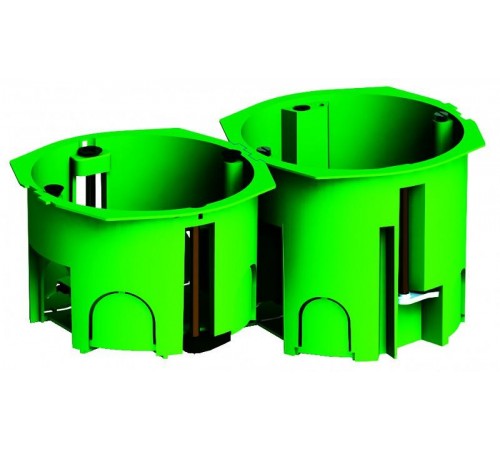 Коробка установочная 68х60 металлические лапки, с саморезами (для полых стен)  КУ1205  HEGEL