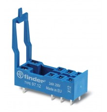 Розетка для монтажа на плате для реле 46.52; в комплекте пластиковая клипса  9712  Finder