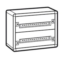 Распределительный шкаф с металлическим корпусом XL3 160 - для модульного оборудования - 2 рейки - 450x575x147  020002  Legrand