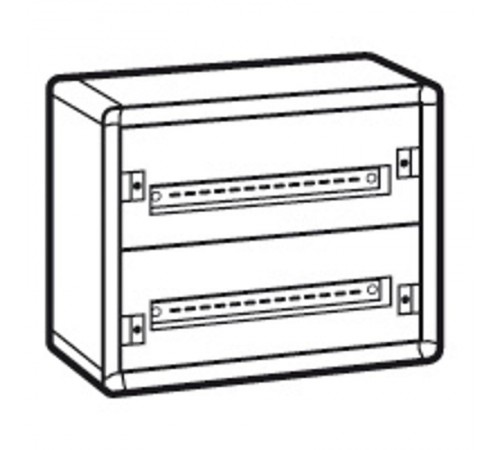 Распределительный шкаф с металлическим корпусом XL3 160 - для модульного оборудования - 2 рейки - 450x575x147  020002  Legrand