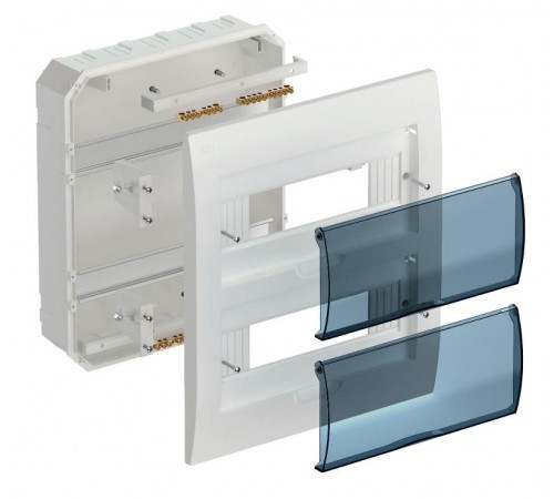 Корпус пластиковый встраиваемый на 24 модуля ЩРВ-П-24 IP41 белый 345х300х102мм KREPTA 3  MKP12-V-24-40-10  IEK