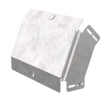 Угол вертикальный внешний 45 градусов с крышкой Стандарт 300х80  PR16.0455  Промрукав